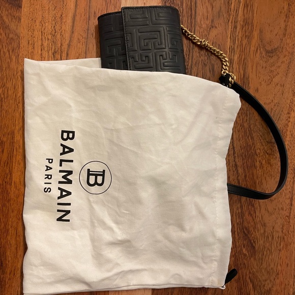 Balmain Black 1945 Wallet On Chain - Picture 11 of 12
